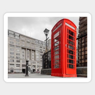 British Red Telephone Box Sticker